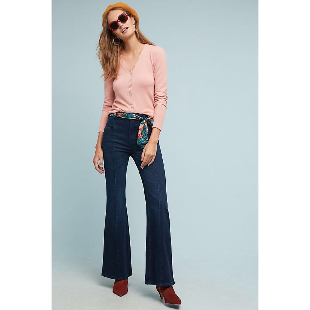 Anthropologie Pilcro Ultra High-Rise Flared Jeans